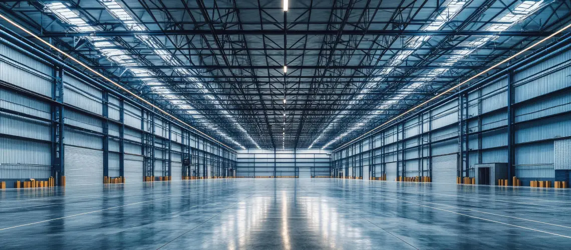 Valuer conducting a manufacturing business valuation in a factory setting
